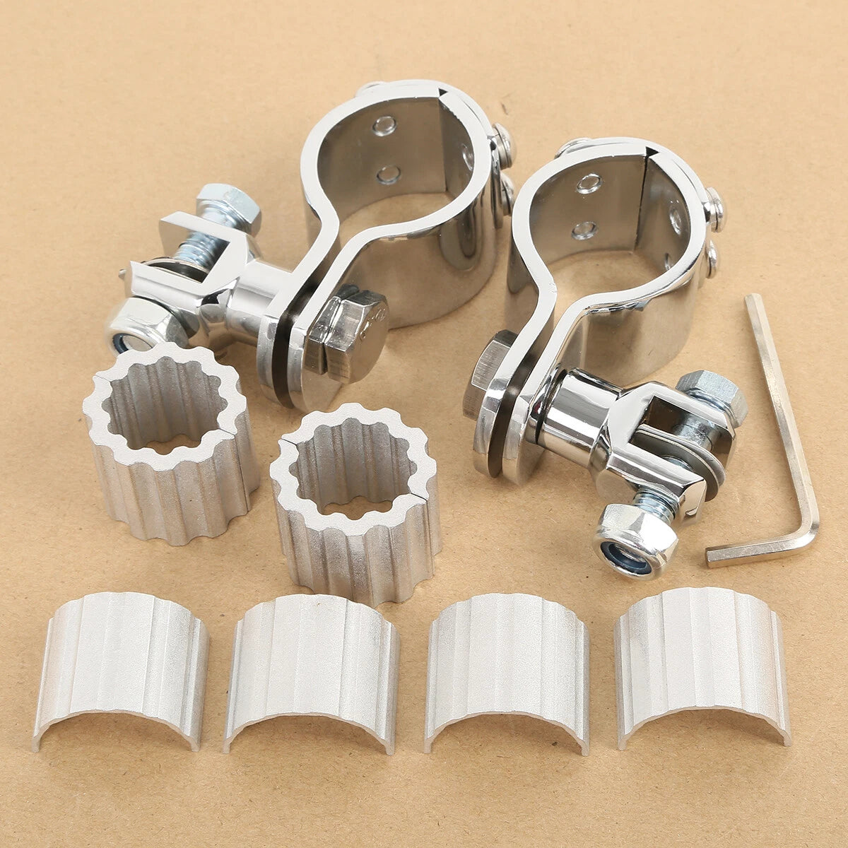Chrome Highway Bar Foot Peg for Harley Sportster 883 (1986–2023)