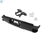 Rear Bumper Assembly for Chevy Silverado GMC Sierra 2500 (2015-2019) Black