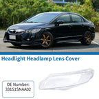 Car Front Left Headlight Lens Cover for Honda Civic (2006-2011)