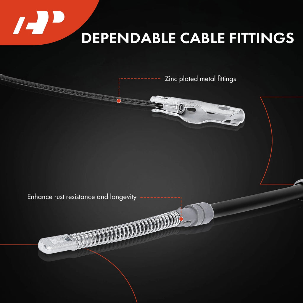2Pcs Rear Parking Brake Cable for Ford F-150 (2004–2005)