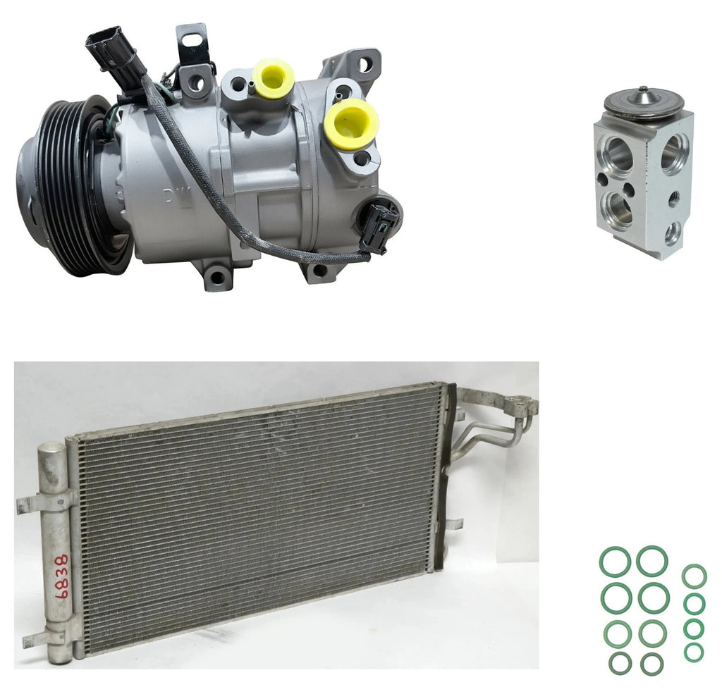 AC Compressor Kit With Condenser for Hyundai Kona 1.6L (2020–2023)