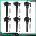Set of 6 Ignition Coils & 6 Spark Plugs for Chrysler Cirrus Dodge Stratus (2001–2005)