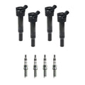 Set of 4 Ignition Coils & NGK Iridium Spark Plugs for Elantra Tucson (2011–2019)