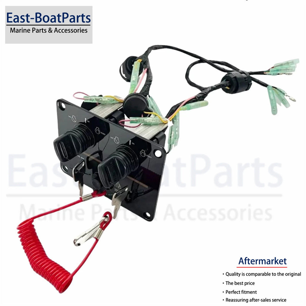 Dual Key Switch Control Panel Mount for Yamaha Boat (6K1-82570-13, 6K1-82570-08)
