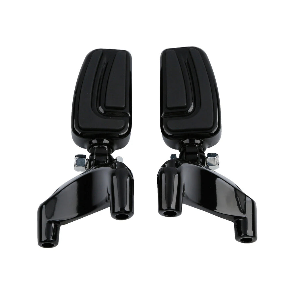 Black Passenger Footpegs for Harley Sportster 883 1200 (2004–2013)