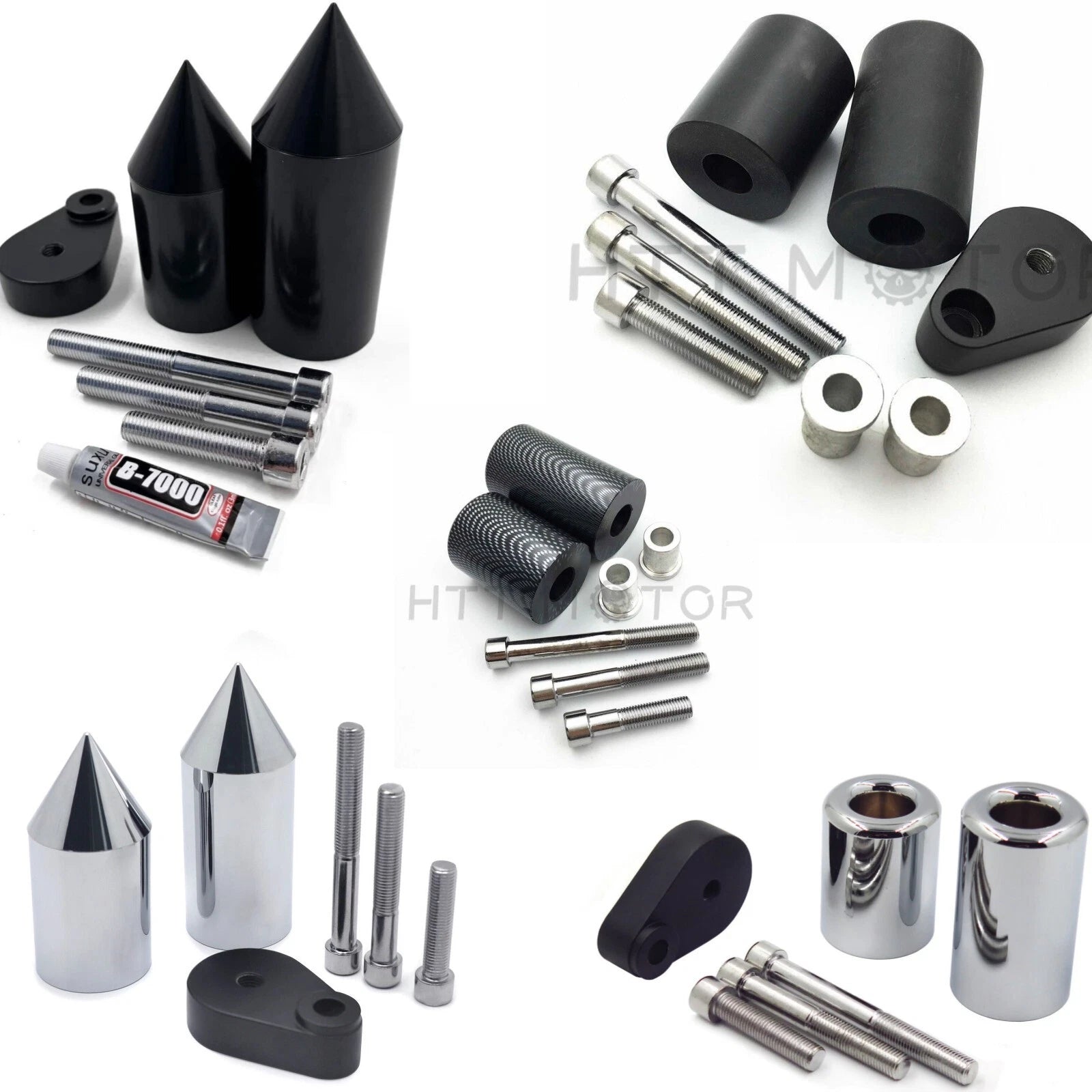 Frame Sliders for Kawasaki Ninja ZX6R ZX600P (2007–2008) Crash Protectors