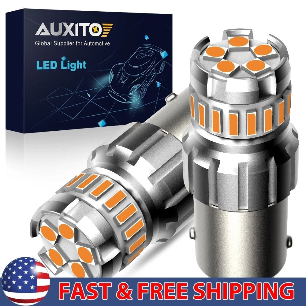 2X Amber LED Turn Signal Light Bulb for Make Model