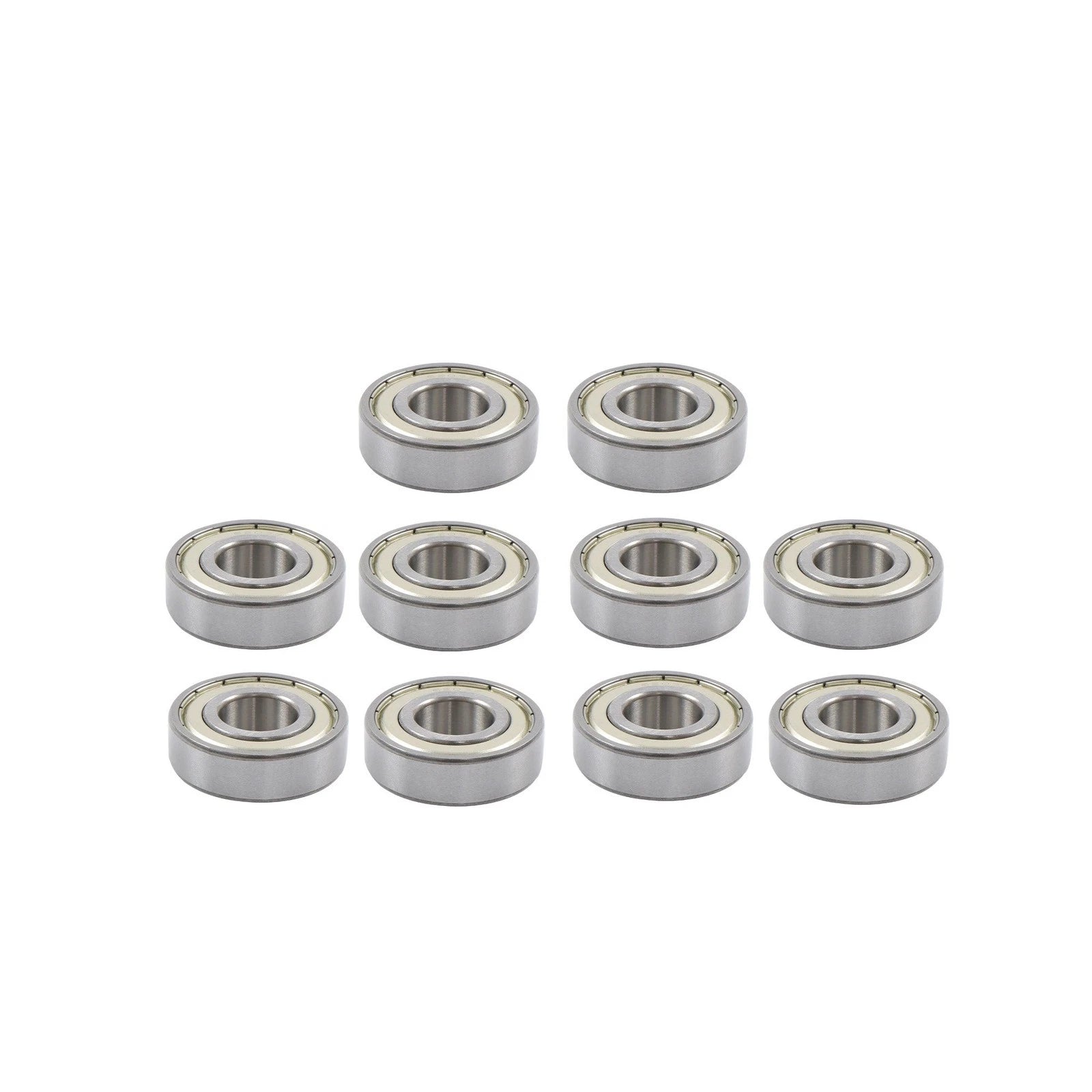Pack of 10 Ball Bearing 6203-ZZ C3 EMQ 17x40x12mm Double Rubber Seals