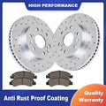 Front Brake Rotors + Ceramic Pads for Chevy Silverado GMC Sierra 1500 (2007–2023)