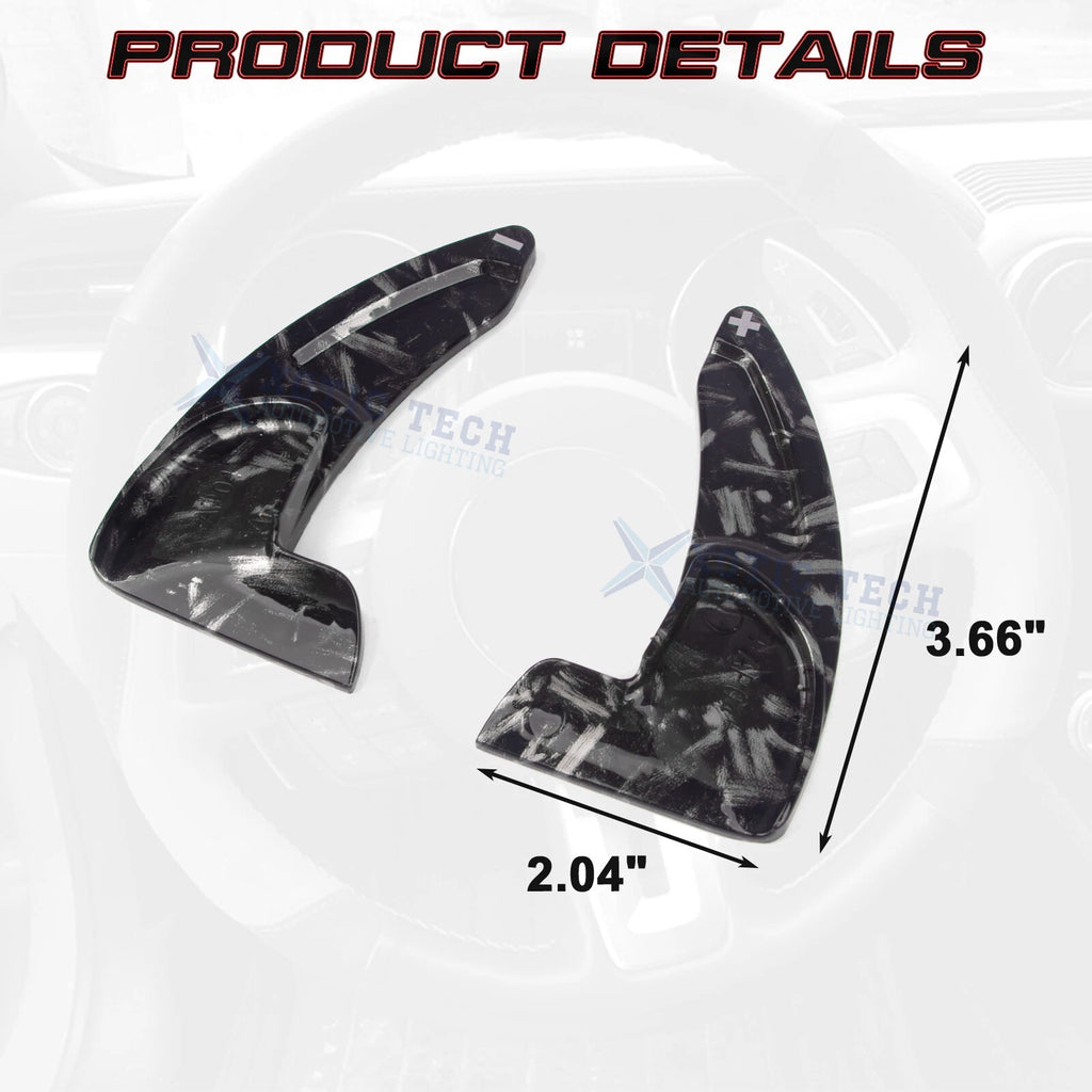 Black Forged Paddle Shifter Extension for Dodge Charger Challenger 300 (2011-2019)
