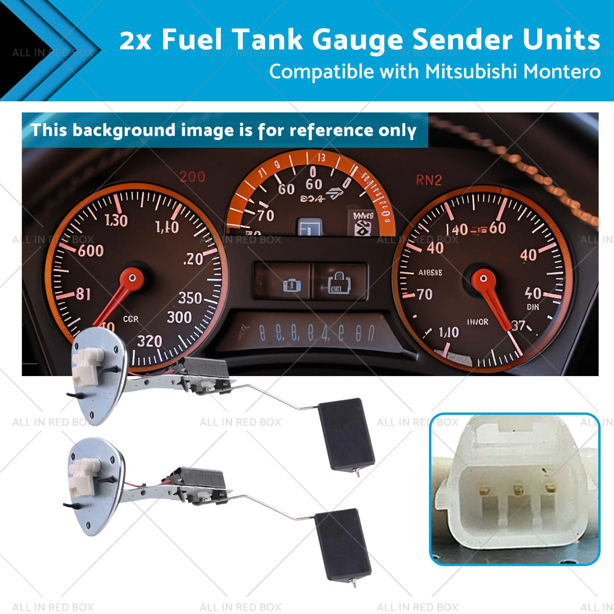 2X Fuel Tank Gauge Sender Units for Mitsubishi Montero Pajero V75 (2000–2015)