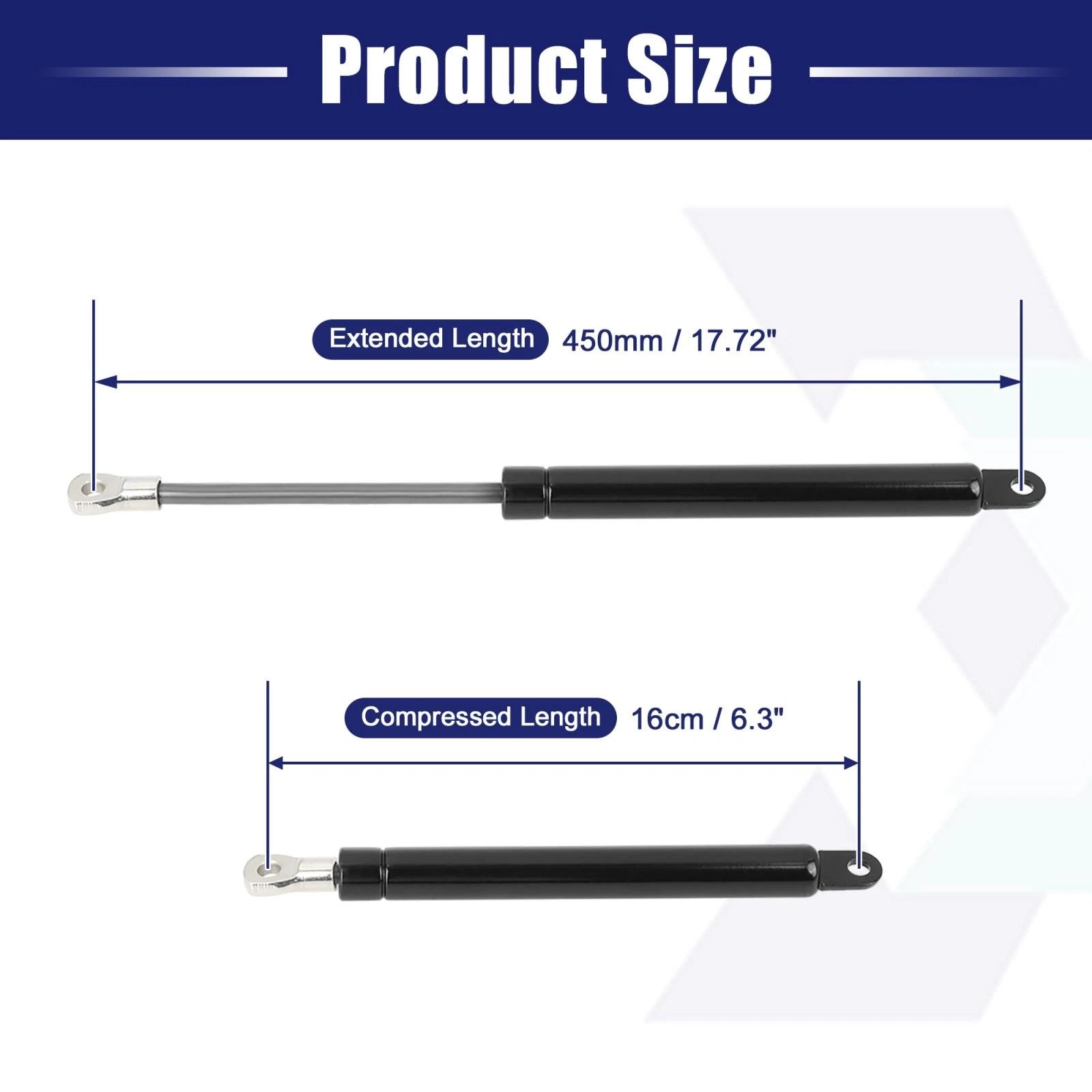 2X Front Hood Lift Supports Struts Gas Spring 51231906286 for BMW 325i (1992–1993)