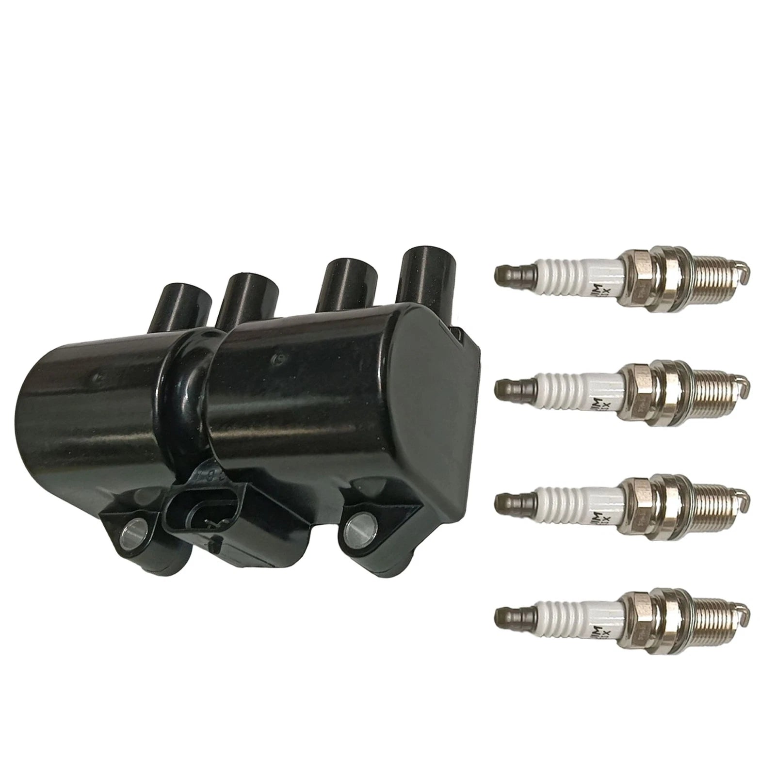 Ignition Coil & 4X Spark Plugs for Suzuki Aveo Wave (2004-2006)