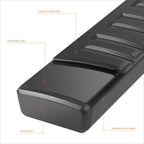 Set of 2 Aluminum Side Step Nerf Bars for Ram 1500 Crew Cab (2019–2024)
