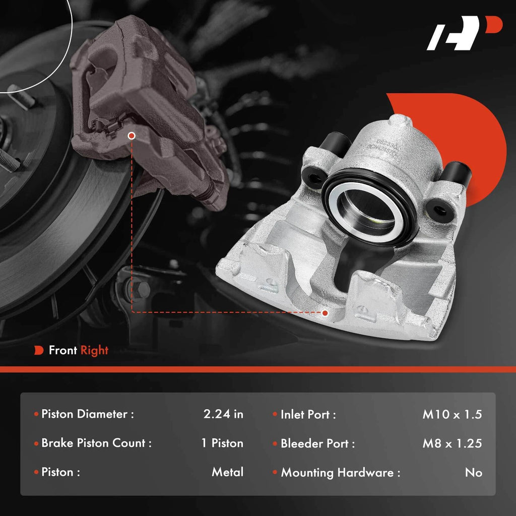 Front Right Brake Caliper for Chevrolet Astra, Saab 9-3 (2001-2003)