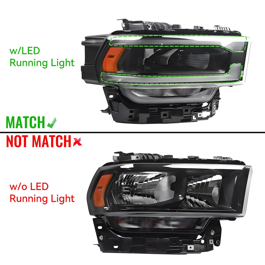 Full LED Headlight for Ram 2500 3500 (2019–2024) Right 20 21 22 23