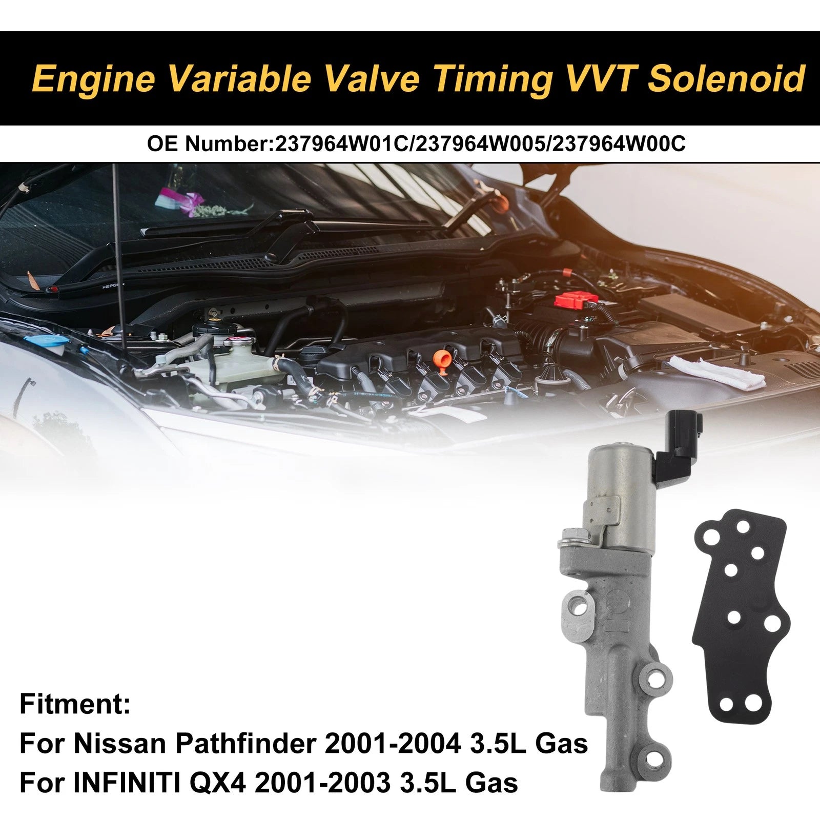 Engine Camshaft Oil Control Valve for Nissan Pathfinder (2001–2004) No. 237964W01C