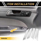 Set of 2 Interior Door Armrest Panel Trim for Toyota Tundra (2022–2024)