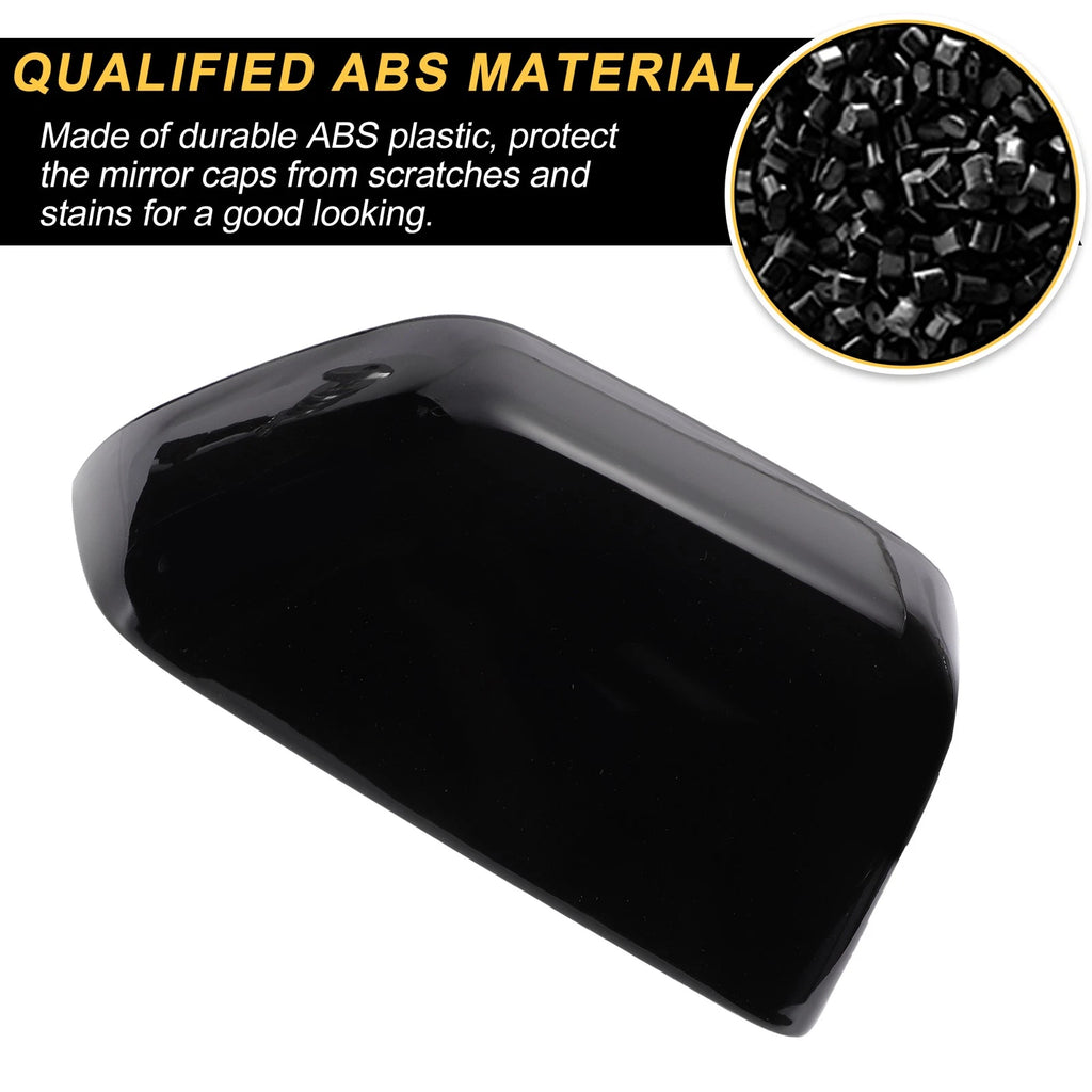 Right Side Mirror Cover Cap Gloss Black for Ford F-250 F-350 F-450 F-550 (2000–2023)