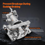Set of 2 Rear Disc Brake Calipers w/Bracket for Elantra Tiburon Spectra (19B3302 19B3303)
