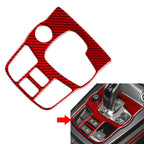 Gear Shift Panel Cover Trim for Jaguar F-Type (2013–2024) Carbon Fiber Red