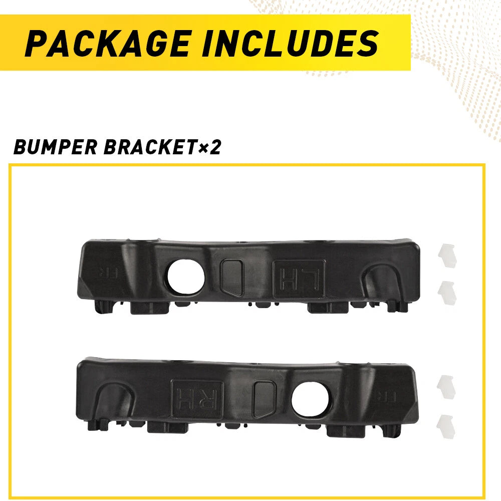 Set of 2 Front Bumper Support Brackets for Kia Forte (2019–2022)