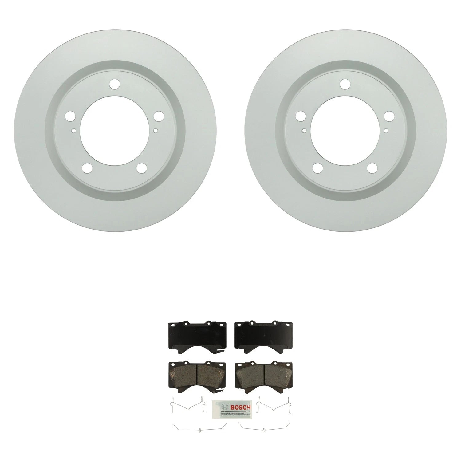 Set of 4 Bosch Quietcast Rotors & Blue Ceramic Brake Pads for LX570 Tundra (2007–2021)