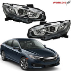 Halogen Headlight with LED DRL for Honda Civic (2016–2020)