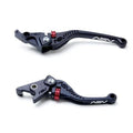ASV C5 Black Shorty Brake & Clutch Levers Kit for Kawasaki Ninja ZX-6R (2000–2002)