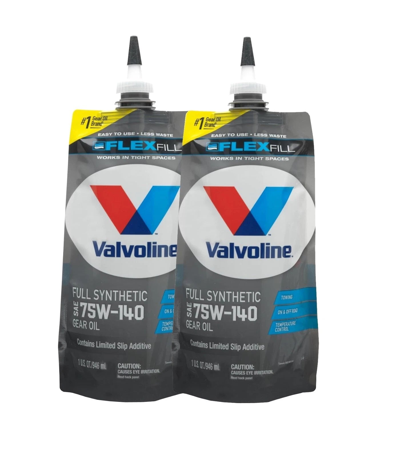 2 Quarts Flexfill Advanced SAE 75W-140 Full Synthetic Gear Oil (Set of 2)