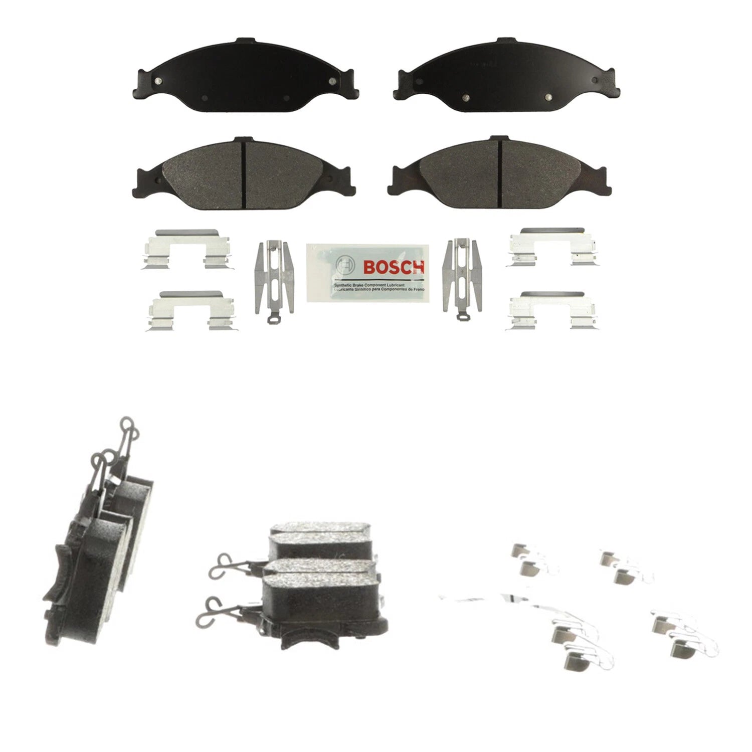 Set of 4 Bosch Blue Ceramic Disc Brake Pads for Ford Mustang (1999–2004)