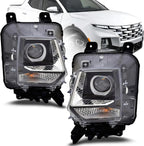 Set of 2 Headlight Halogen Assembly for Hyundai Santa Cruz (2022–2024)
