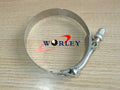 4 x 2.25" Stainless Steel T-Bolt Silicone Hose Clamps