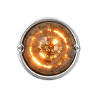 Amber LED Smoked Lens Turn Signal Light Flush Mount Kit for Watermelon Jeep ( )