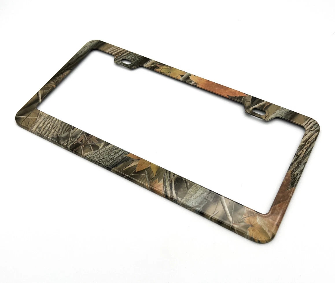 Camouflage Metal License Plate Frame for Car Truck SUV