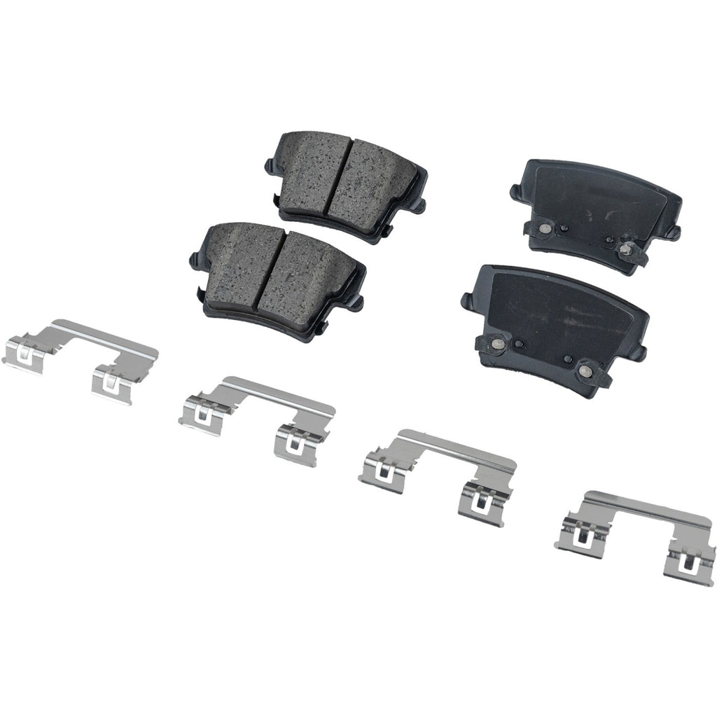 Set of 4 Ceramic Brake Pads for Dodge Charger (2008–2010) RWD