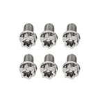 6pcs M6x15mm Titanium Torx Head Flange Screws for Motor Bike/Bicycle
