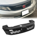 Front Upper Grille for Honda Civic 4DR Sedan (2012) Honeycomb Black Mesh