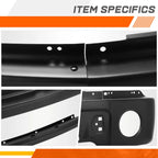 Front Bumper Face Bar for Ford F-150 (2009–2014) - Primered Black, Fog Light Hole