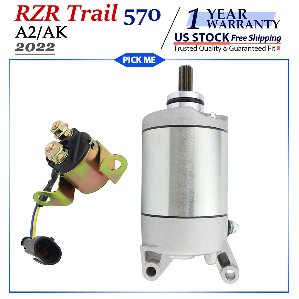 Starter with Relay for Polaris RZR Trail 570 (2022)