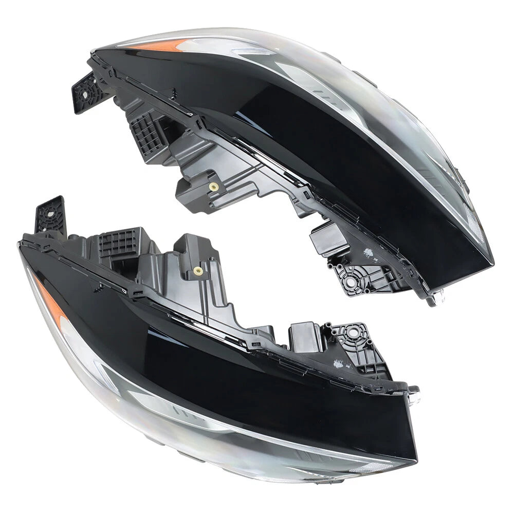 Set of 2 Full LED Headlights for Ford Edge (2019–2021) Black Housing