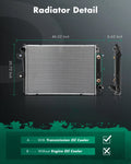 CU2857 Aluminum Radiator for Chevrolet Silverado GMC Sierra 2500 3500 (2007–2010)