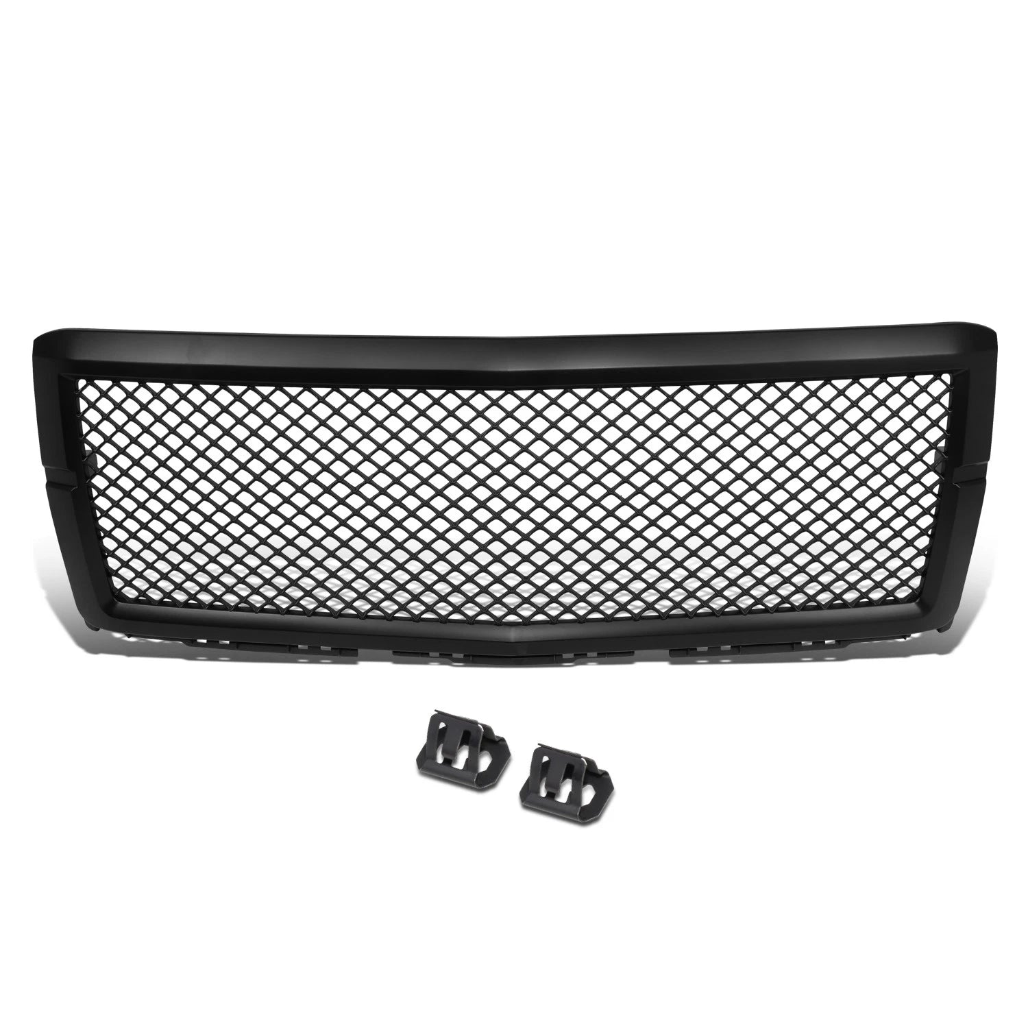 Matte Black Diamond Mesh Front Hood Bumper Grille for Chevy Silverado 1500 (2014–2015)
