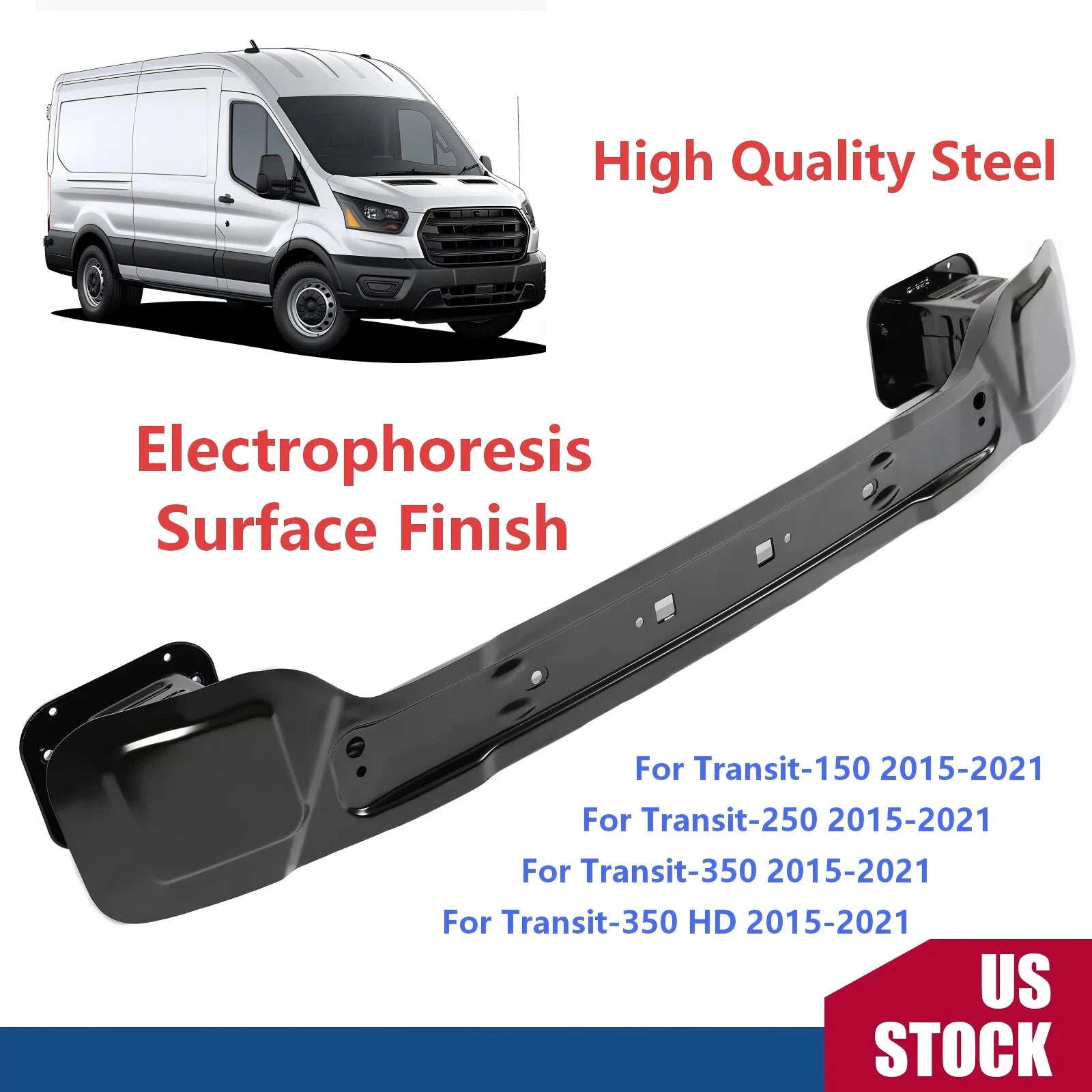 Front Bumper Reinforcement for Ford Transit-150 250 350 (2015–2021)