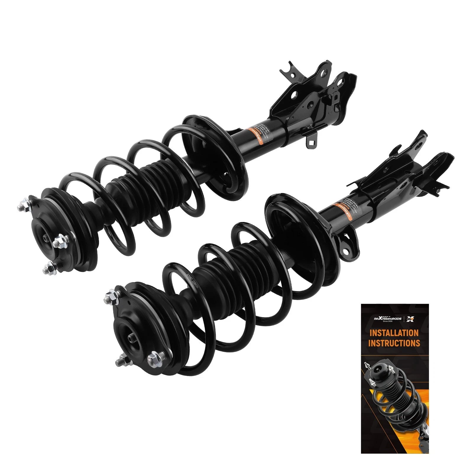 Set of 2 Struts with Coil Spring Assembly for Honda Civic Sedan (2012)