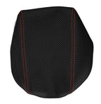 Console Lid Armrest Cover for Subaru Impreza (2000–2007) Carbon Fiber Red Stitch