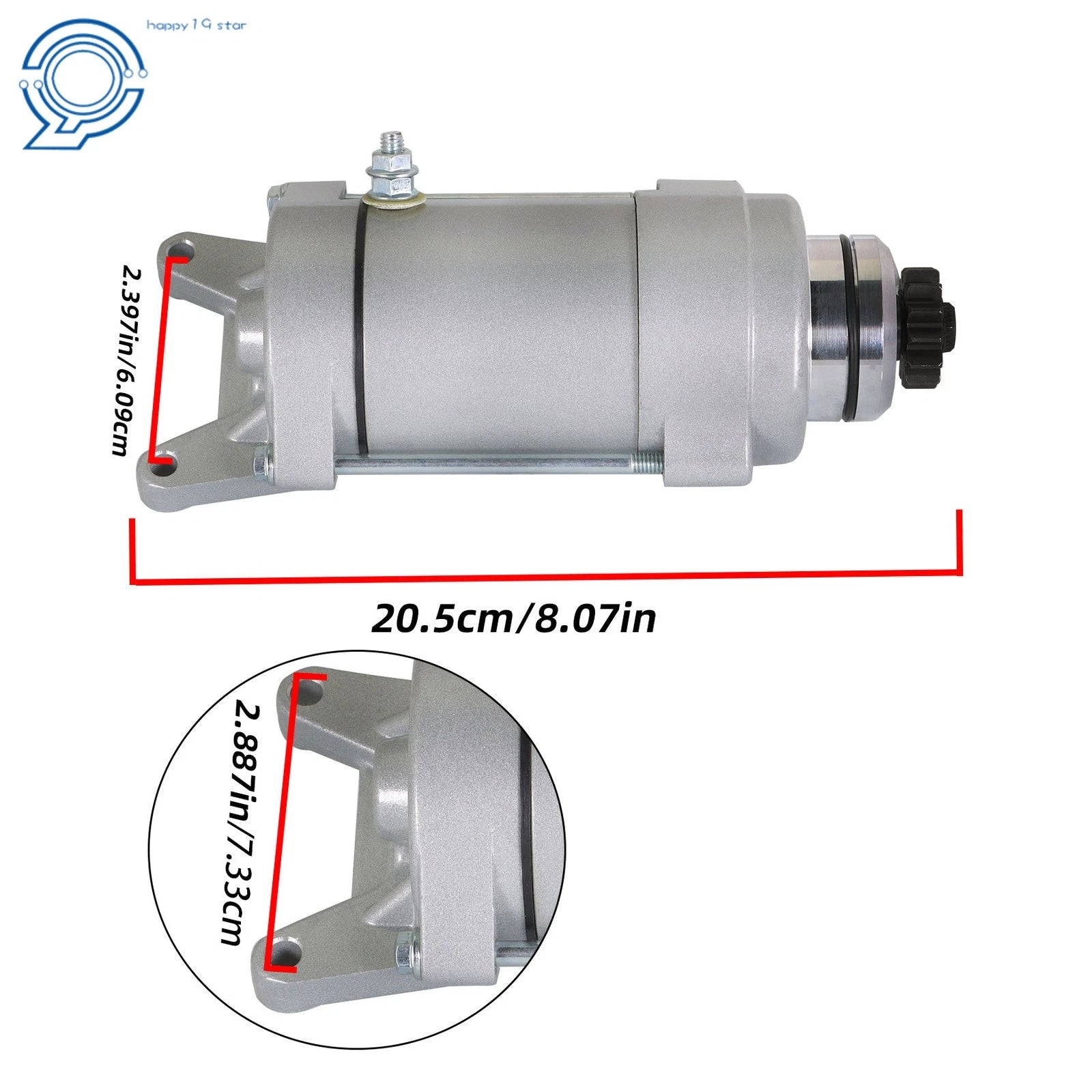 Starter for Yamaha V-Star 1100 Classic Custom (1999-2009)