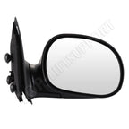 Passenger Side Power Black Manual Fold Mirror for Ford F150 (1997–2004)