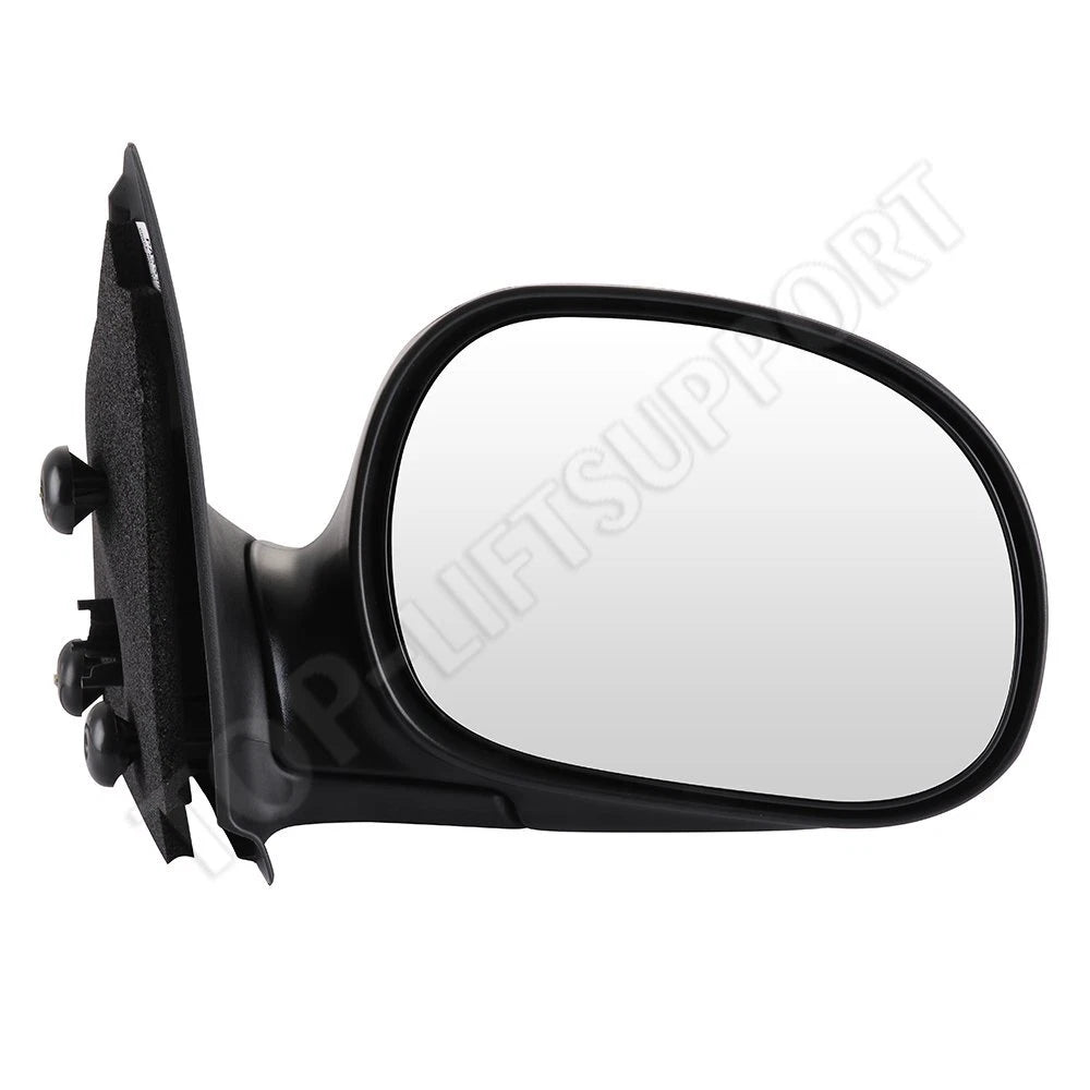 Passenger Side Power Black Manual Fold Mirror for Ford F150 (1997–2004)