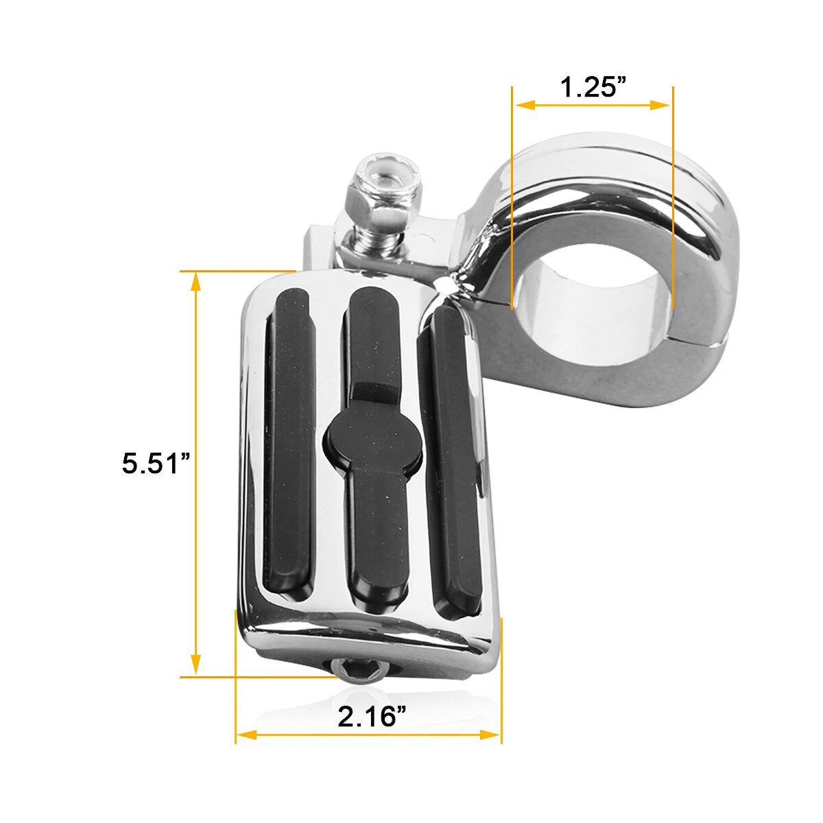1.25" Engine Guard Highway Bars Footpegs for Harley Yamaha Suzuki